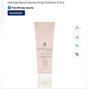 Hairitage Restart Button Scalp Exfoliator - Pink. New